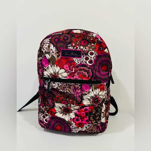 VERA BRADLEY Lighten Up Grand Backpack Book Bag - Floral NWOT - Picture 1 of 9